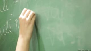 Fantasy classroom sex by teacher for a french lesbian babe