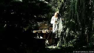 Deep outdoor ass porn with a slim beauty addicted to cock