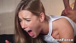 Alexis Crystal came at private casting and got a hardcore fuck in the doggy style pose