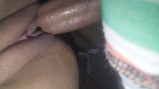 cheating wife creampied deep and hard by black stranger while cuckold hubby waits and watch outside the room