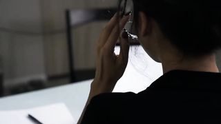 Smoldering Asian housewife enjoys hot sex in the kitchen