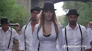 Belle Claire fucks inside a tight asshole with mature men in the compilation of videos
