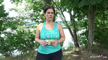 Milf Jogging - Chubby MILF was approached by an agent during her jog session