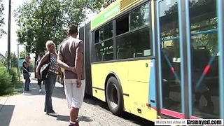 Orhidea found a young dude on the bus and called him over for sex