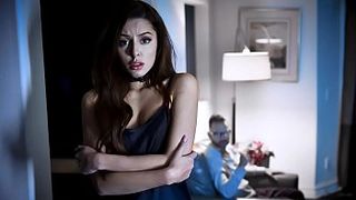 Vanna Bardot fucks with mature man inside a tight pussy in the bedroom