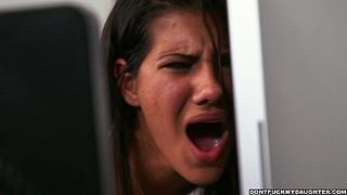 Latina babe fucked by the colleague of her dad in the office