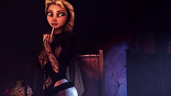 352px x 198px - The sexy side of Elsa from Frozen as she rides in 3D POV vid