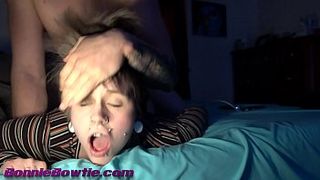 Young student girl got a hardcore fuck with her boyfriend in the bed
